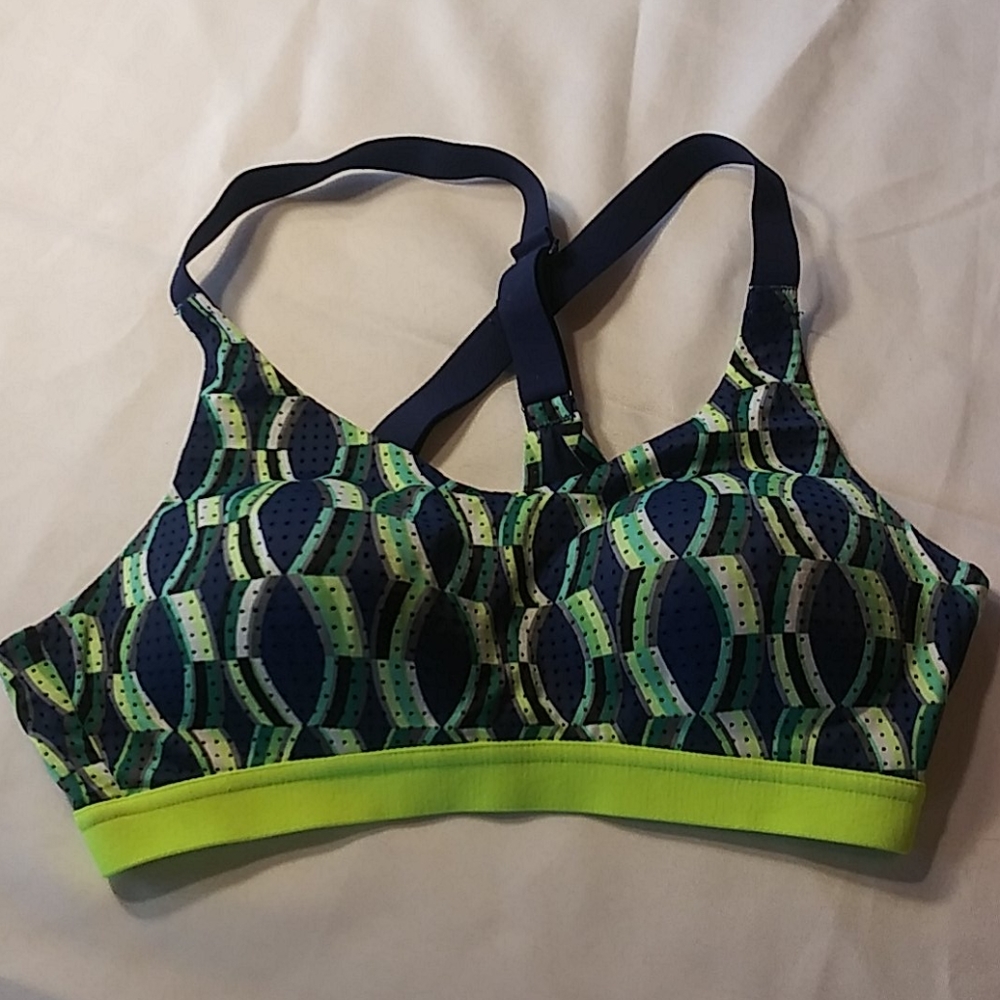 Victoria’s Secret racerback cross-back sports  bra 34 B no underwire
